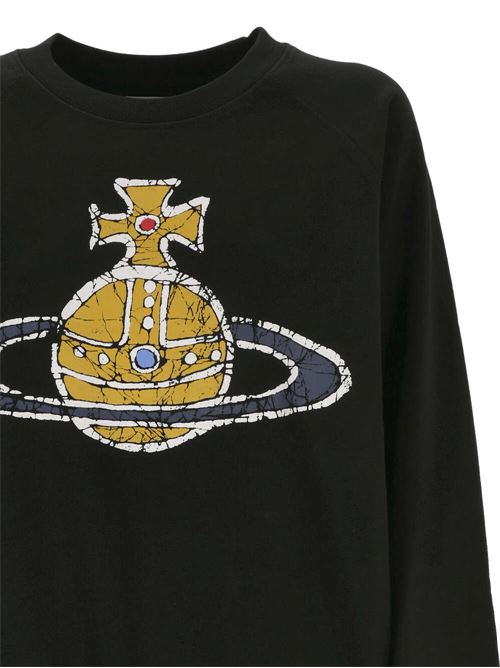 Black cotton jersey sweatshirt Vivienne Westwood | 3I01000LJ0006N401